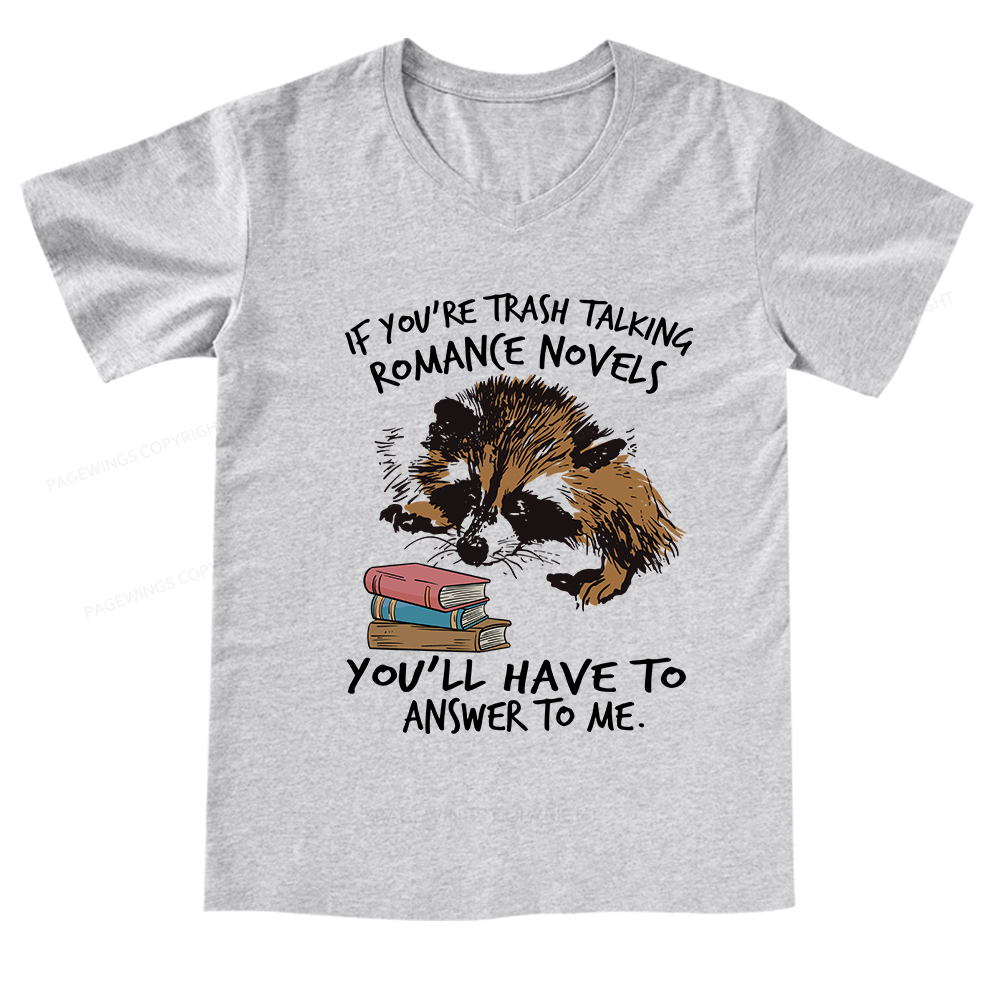 Pagewings Talking Ronan E Novels V-neck T-shirt