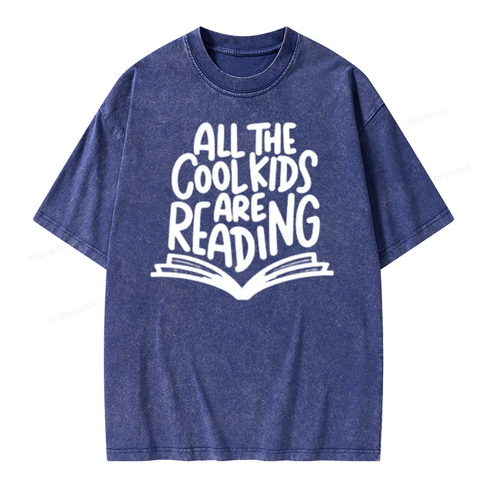Pagewings Book Lover Kid Shirt, Reading Habit T-Shirt Unisex Washed T-shirt