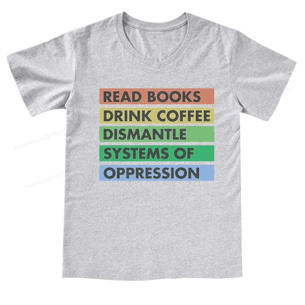Pagewings Read Books T-Shirt V-neck T-shirt