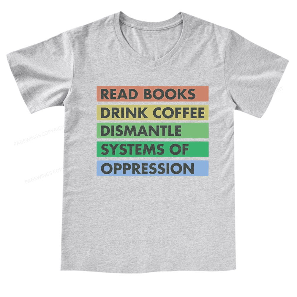 Pagewings Read Books T-Shirt V-neck T-shirt