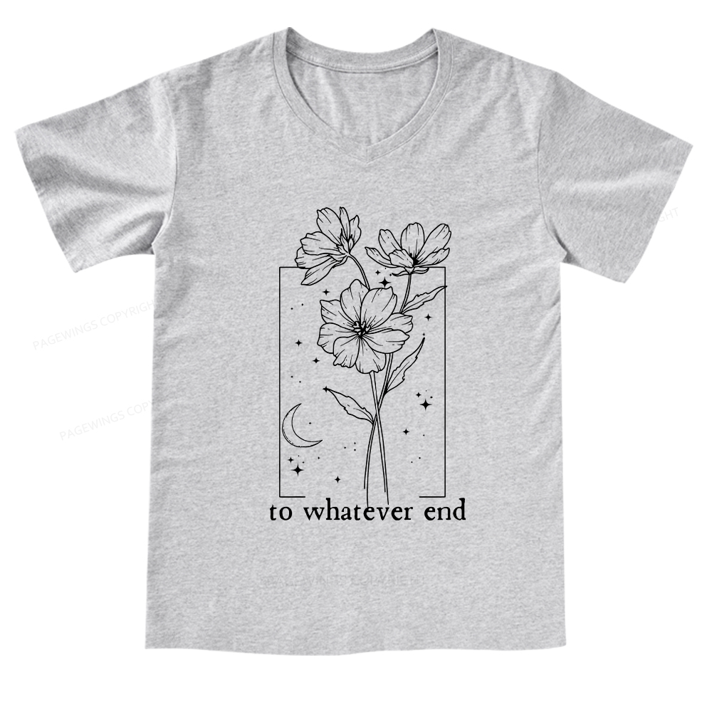 Pagewings Read Banned Books Stack V-neck T-shirt