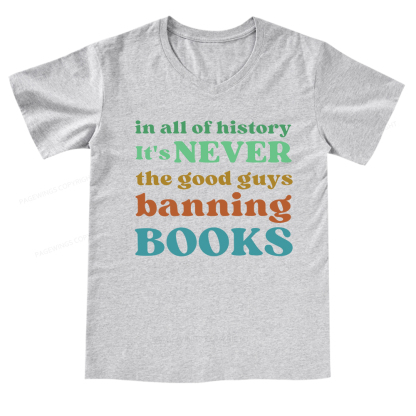 Pagewings Banned Books Shirt V-neck T-shirt