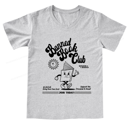 Pagewings Read Banned Books V-neck T-shirt