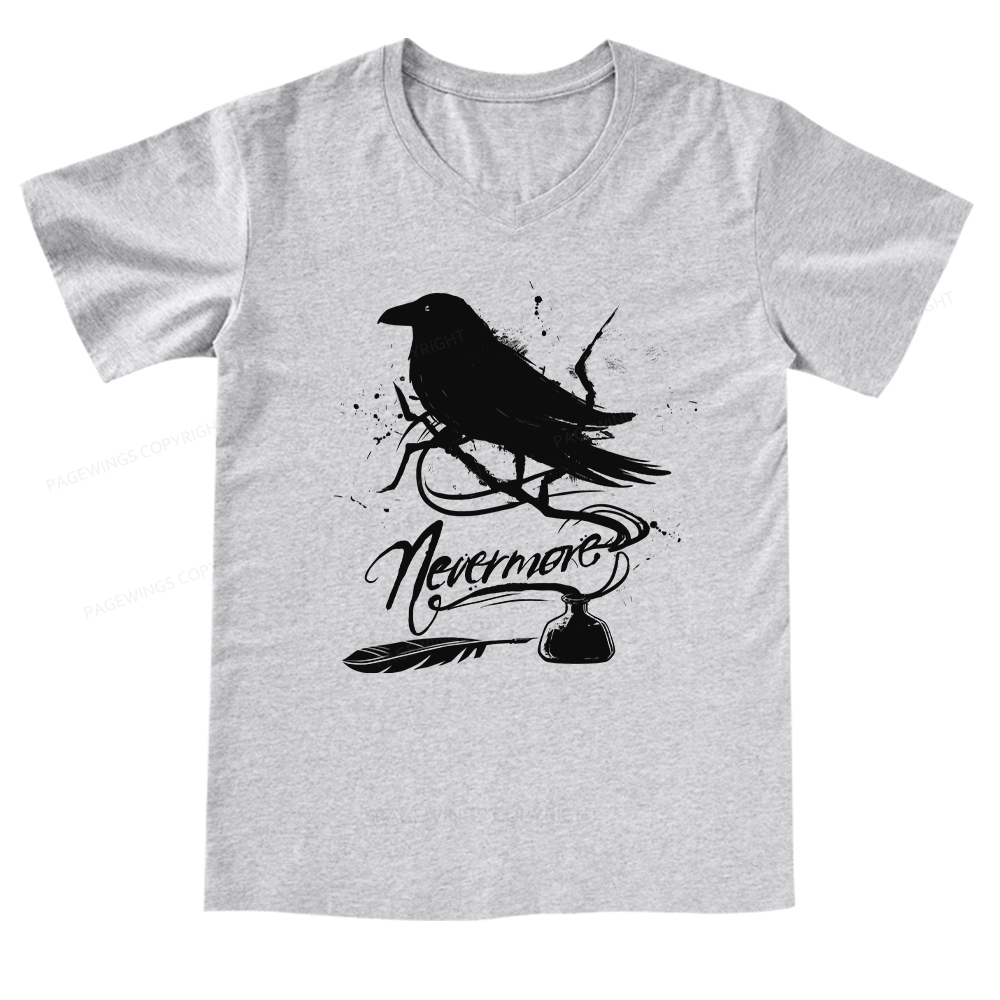 Pagewings Nevermore V-neck T-shirt