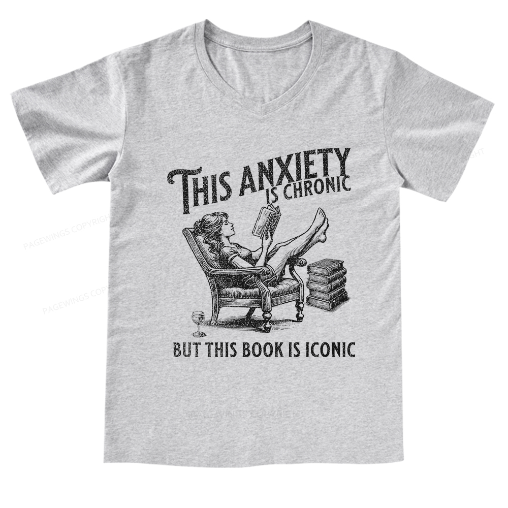 Pagewings Funny Bookish Shirt V-neck T-shirt