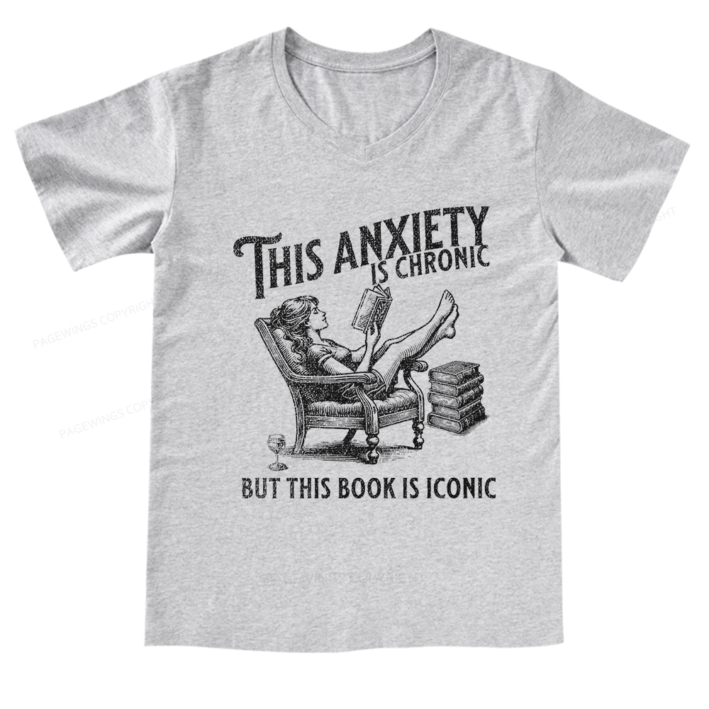 Pagewings Funny Bookish Shirt V-neck T-shirt