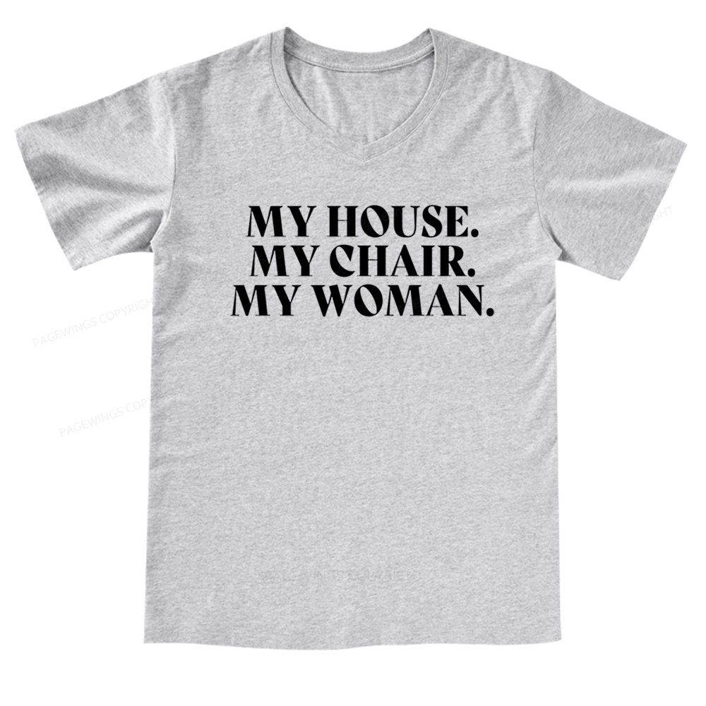 Pagewings My House Fourth Wing Classic T-Shirt V-neck T-shirt