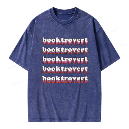 Pagewings Booktrovert Unisex Washed T-shirt