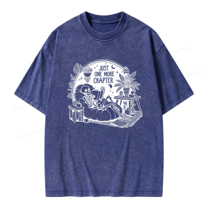 Pagewings Just One More Chapter Unisex Washed T-shirt