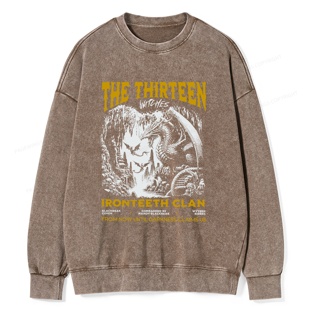 Pagewings The Thirteen Unisex Washed Sweatshirt