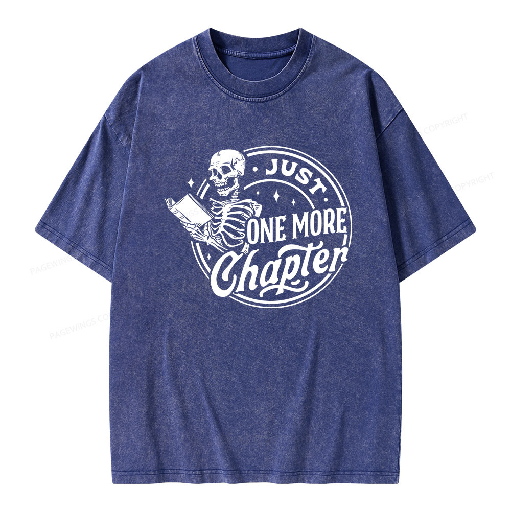 Pagewings Just One More Chapter Unisex Washed T-shirt