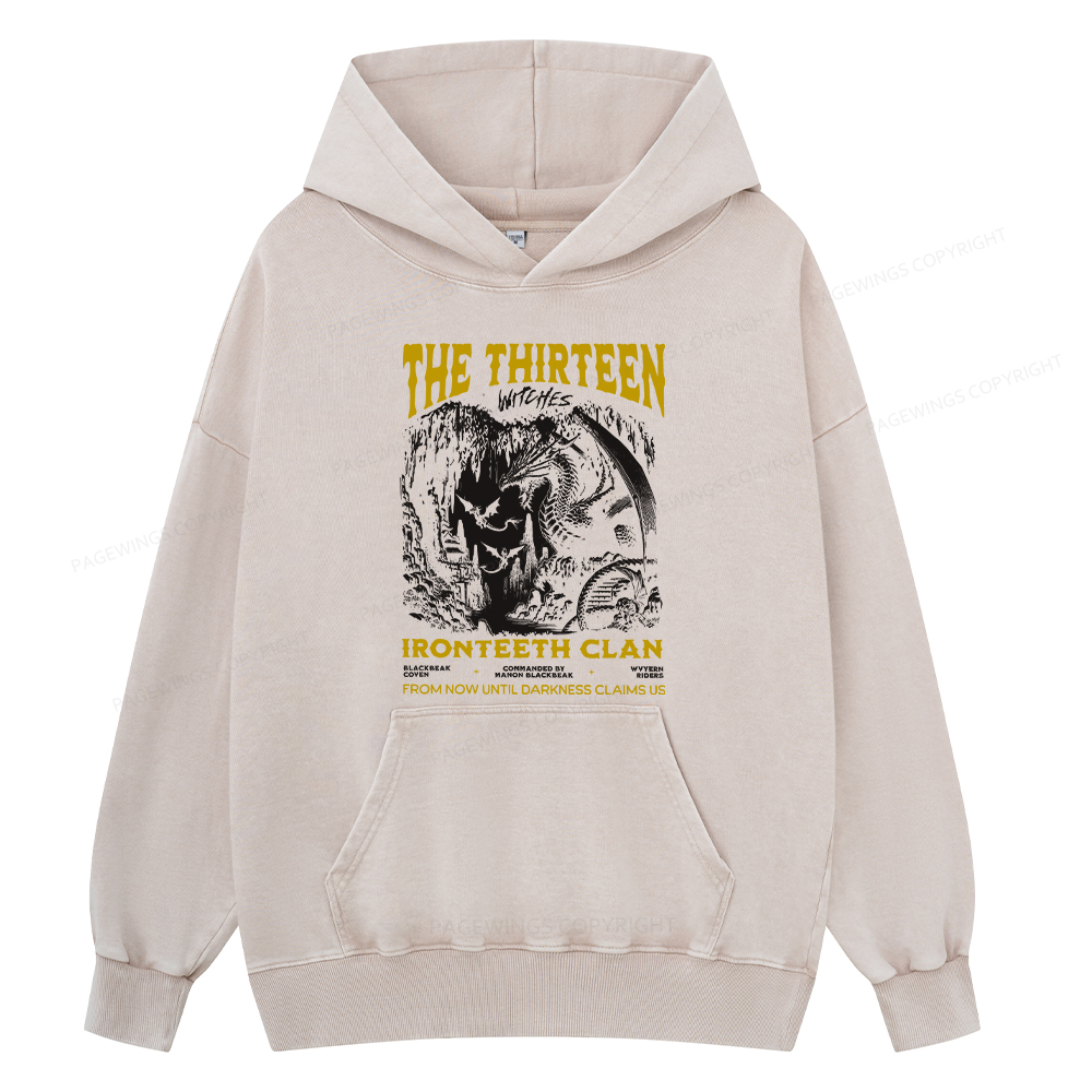 Pagewing Reading Rainbow Unisex Washed Hoodie