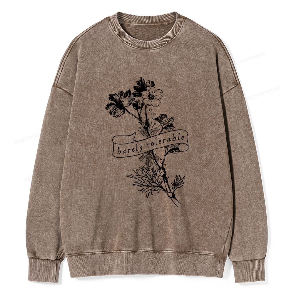 Pagewings Pride And Prejudice Jane Austen Unisex Washed Sweatshirt