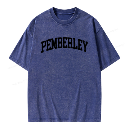 Pagewings Pride and Prejudice Pemberley Bookworm Unisex Washed T-shirt