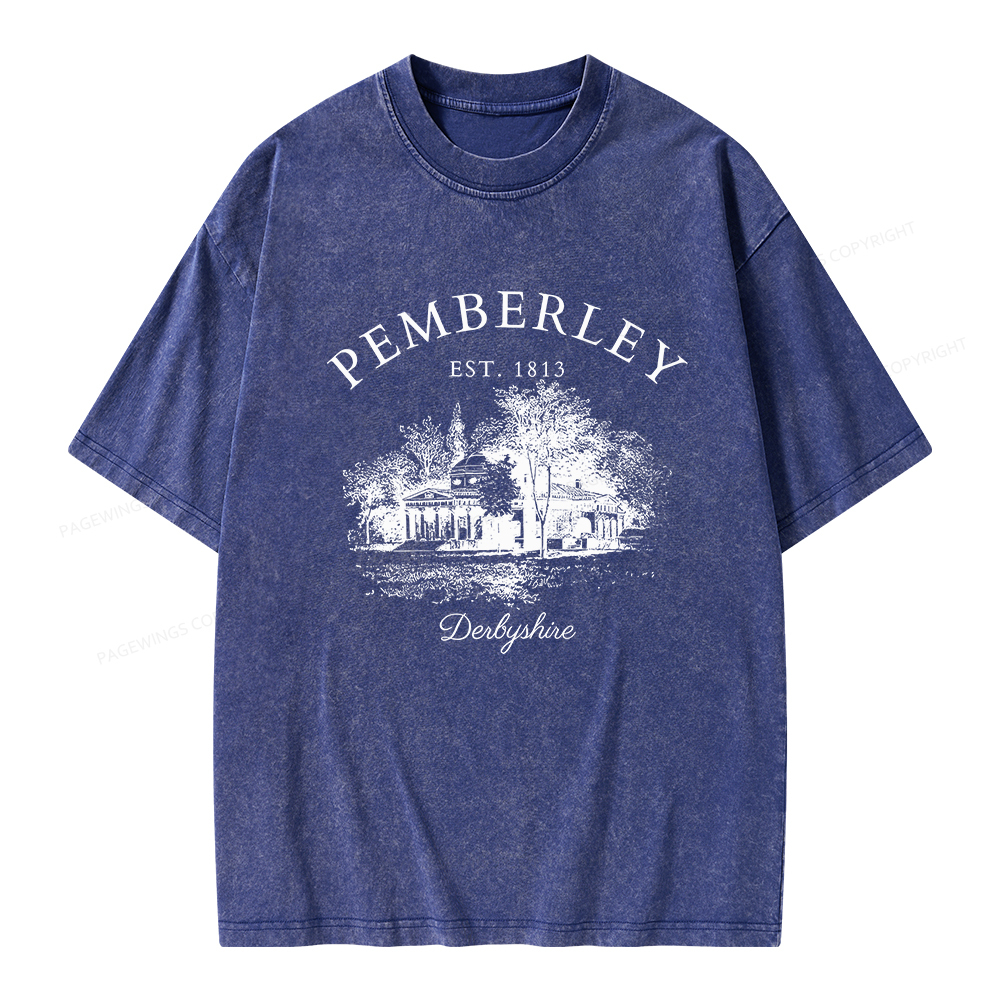 Pagewings Pride and Prejudice Unisex Washed T-shirt