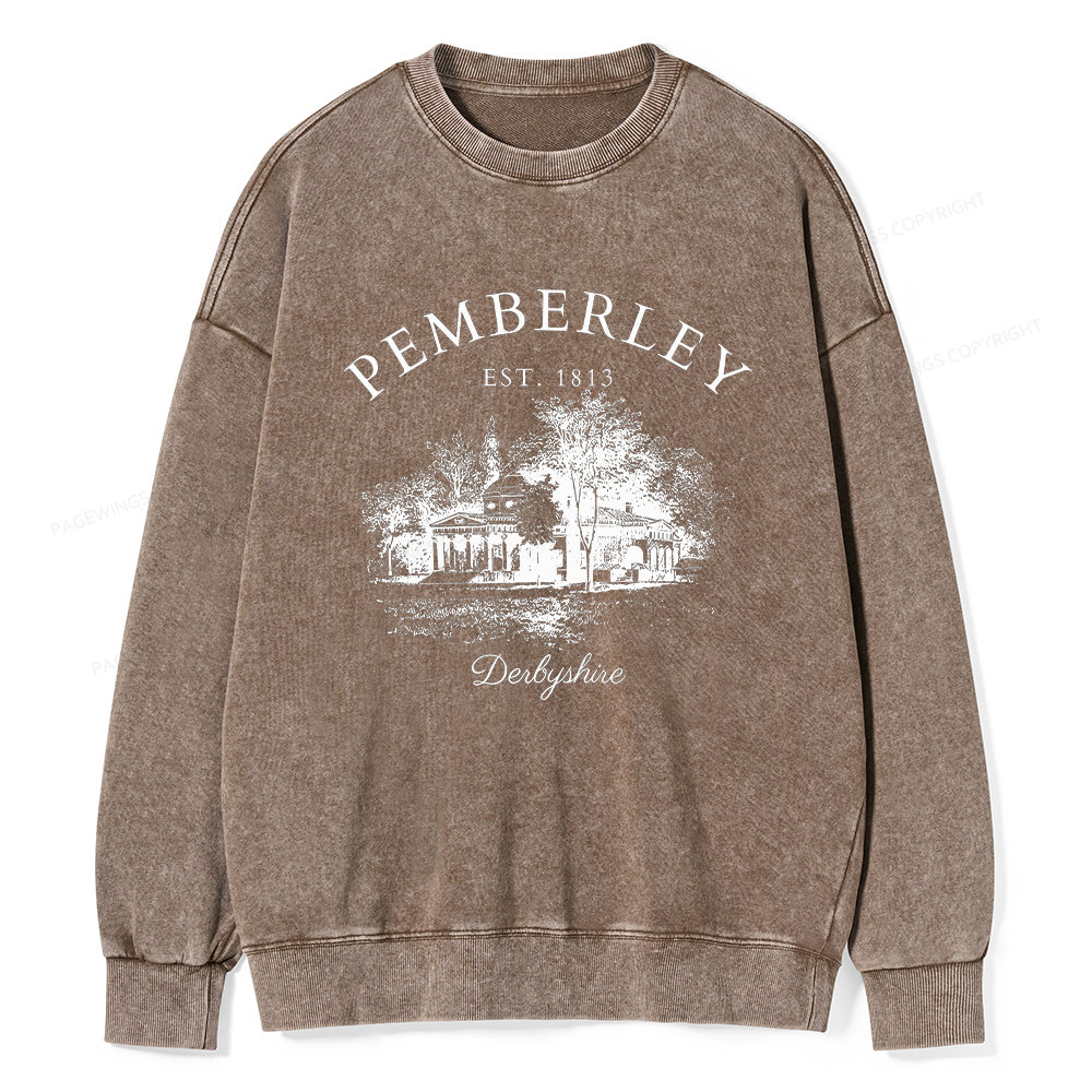 Pagewings Pride and Prejudice Unisex Washed Sweatshirt