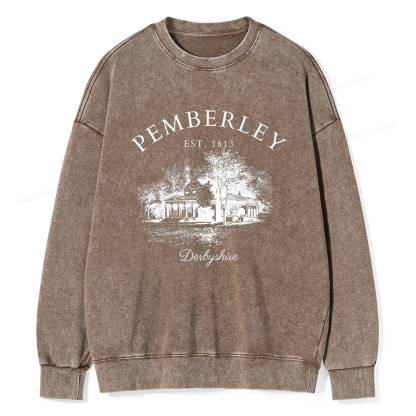Pagewings Pride and Prejudice Unisex Washed Sweatshirt