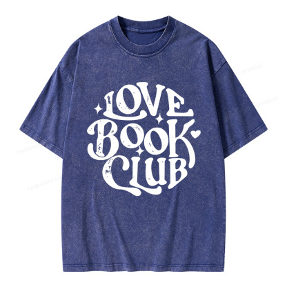 Pagewings Love Book Club Unisex Washed T-shirt
