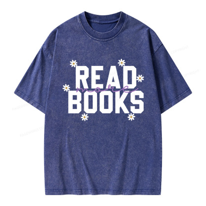Pagewings Read More Books  Unisex Washed T-shirt
