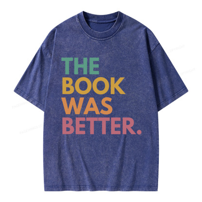 Pagewings The Book Was Better Unisex Washed T-shirt