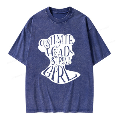 Pagewings Obstinate, Headstrong Girl  Unisex Washed T-shirt