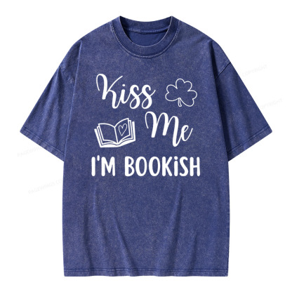 Pagewings Book Funny, Reader Bookworm Librarian Shirt Gift Unisex Washed T-shirt