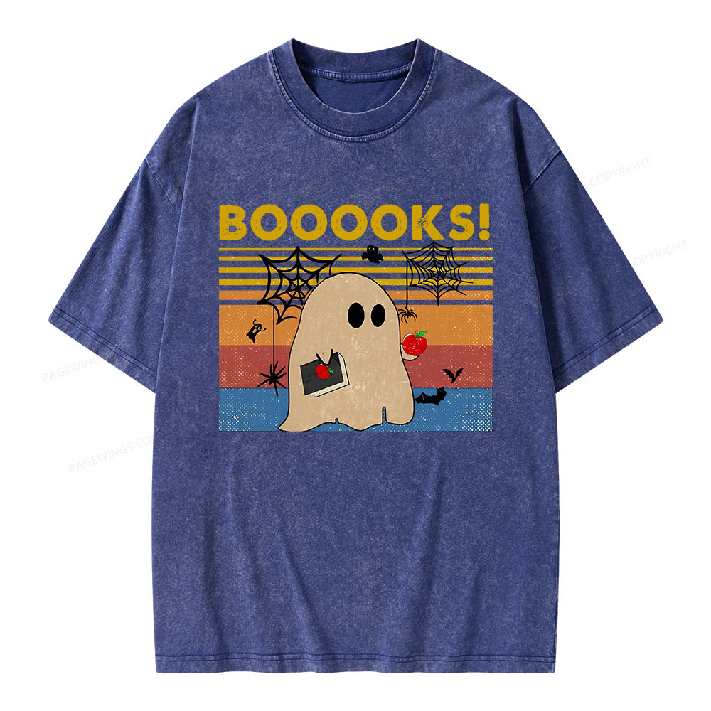 Pagewings Booooks Unisex Washed T-shirt