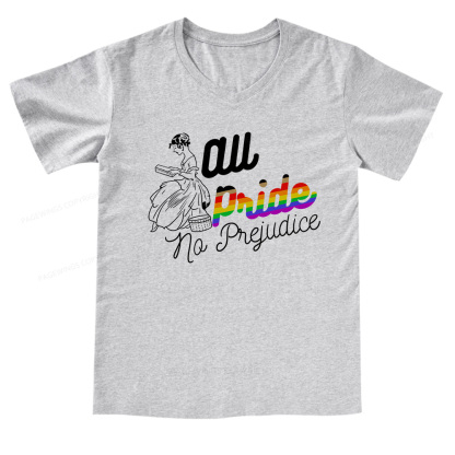 Pagewings All Pride No Prejudice V-neck T-shirt