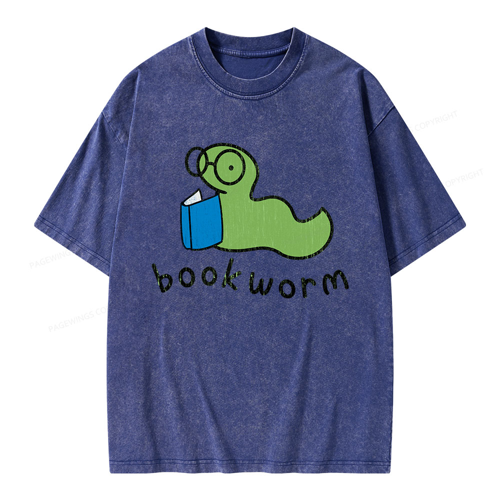 Pagewings Bookworm Unisex Washed T-shirt