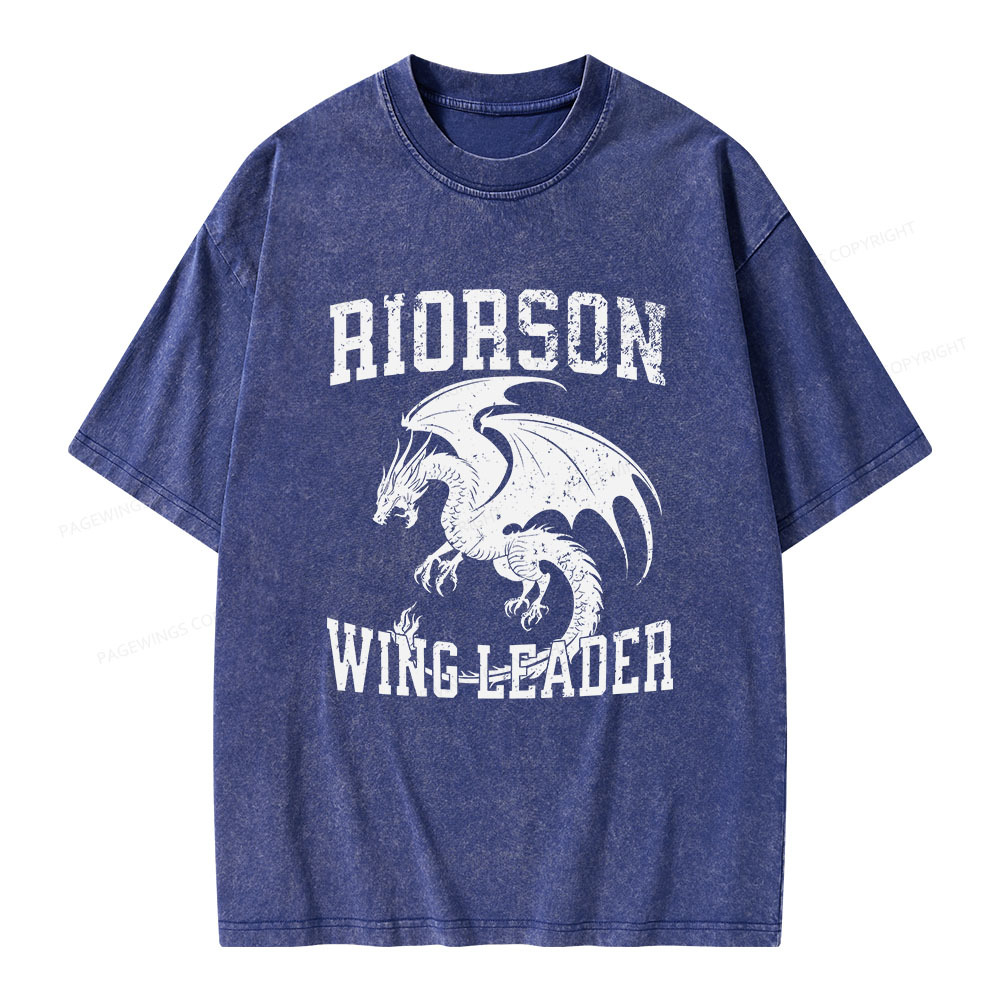 Pagewings Riorson Wing-Leader Unisex Washed T-shirt