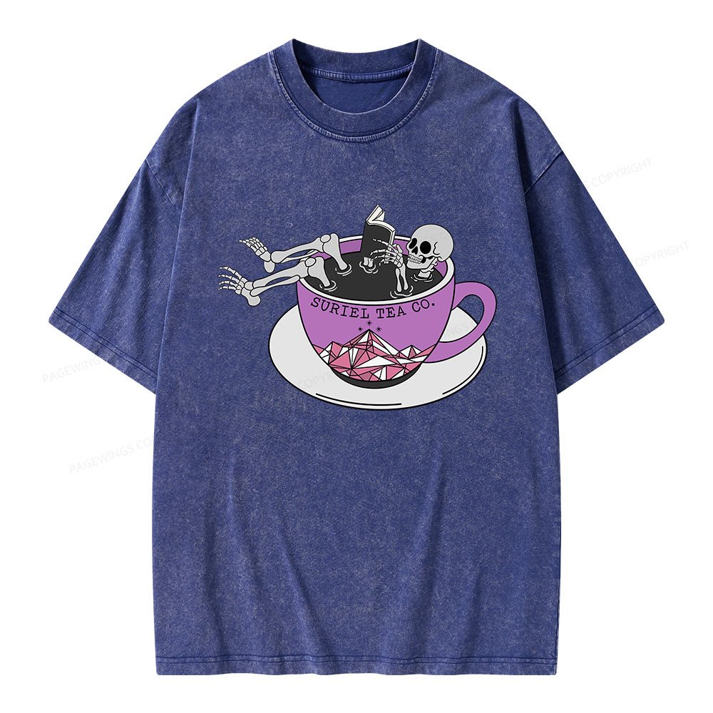 Pagewings Suriel Tea Co Unisex Washed T-shirt
