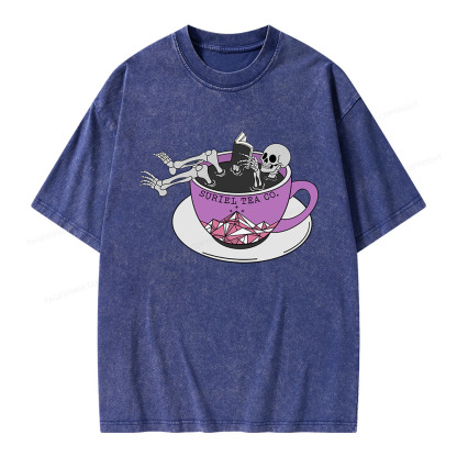 Pagewings Suriel Tea Co Unisex Washed T-shirt