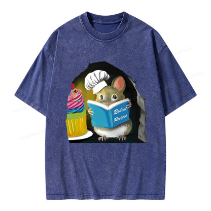 Pagewings Rodent Recipes Unisex Washed T-shirt