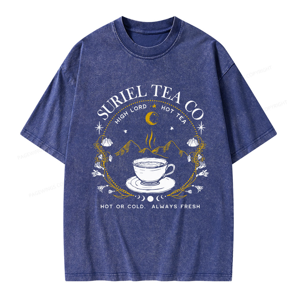 Pagewings Suriel Tea Co Unisex Washed T-shirt