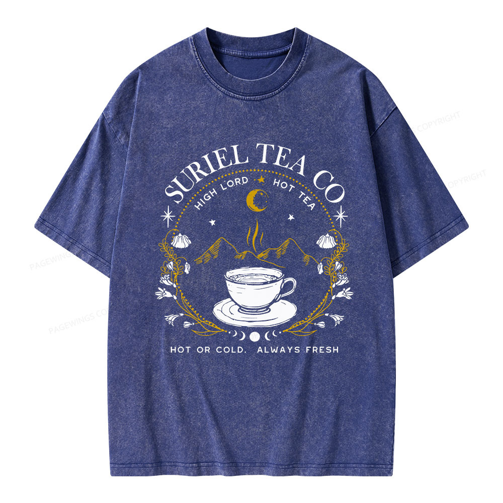 Pagewings Suriel Tea Co Unisex Washed T-shirt