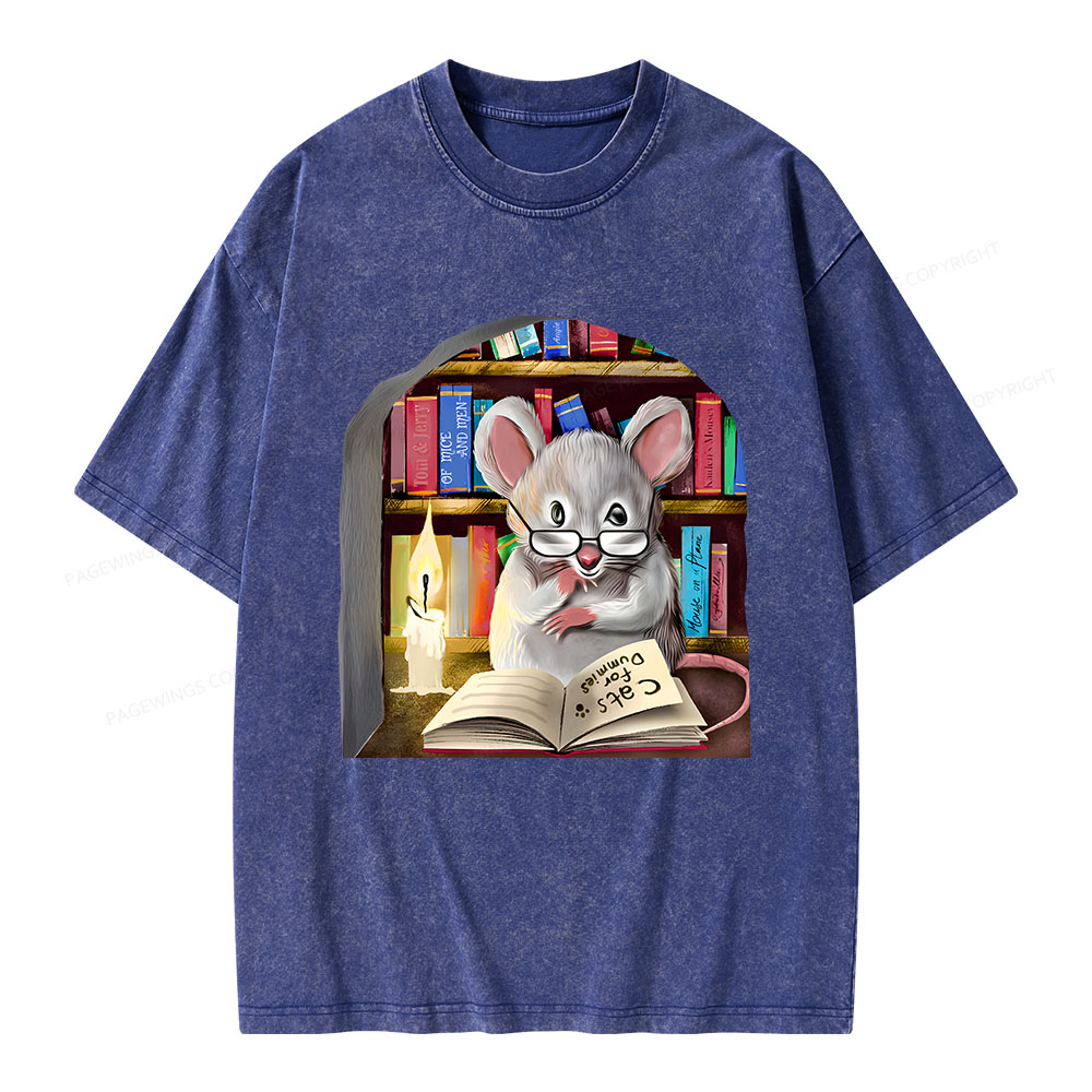 Pagewings Cats For Dummies Unisex Washed T-shirt