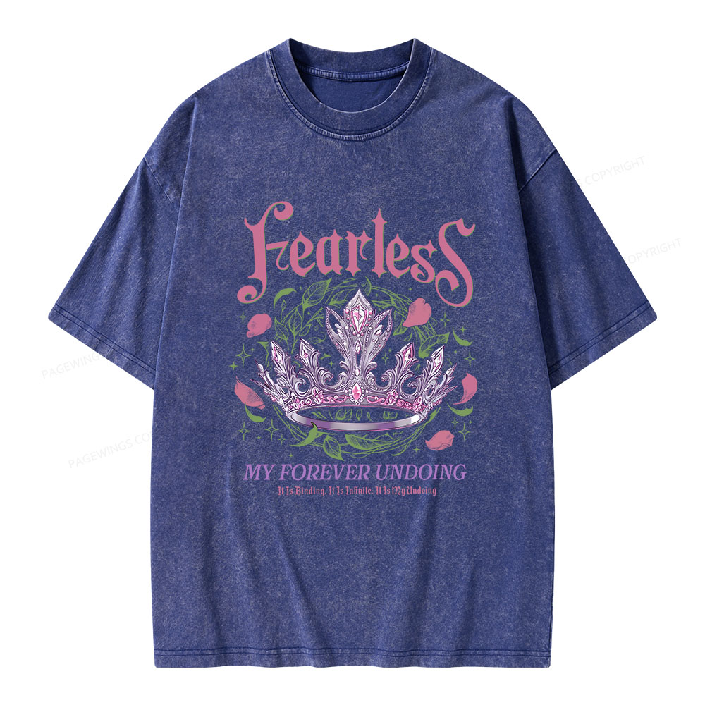 Pagewings Fearless Bookish Unisex Washed T-shirt