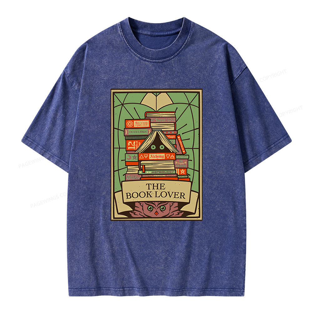 Pagewings The Book Lover Unisex Washed T-shirt