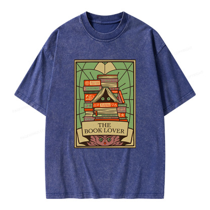 Pagewings The Book Lover Unisex Washed T-shirt