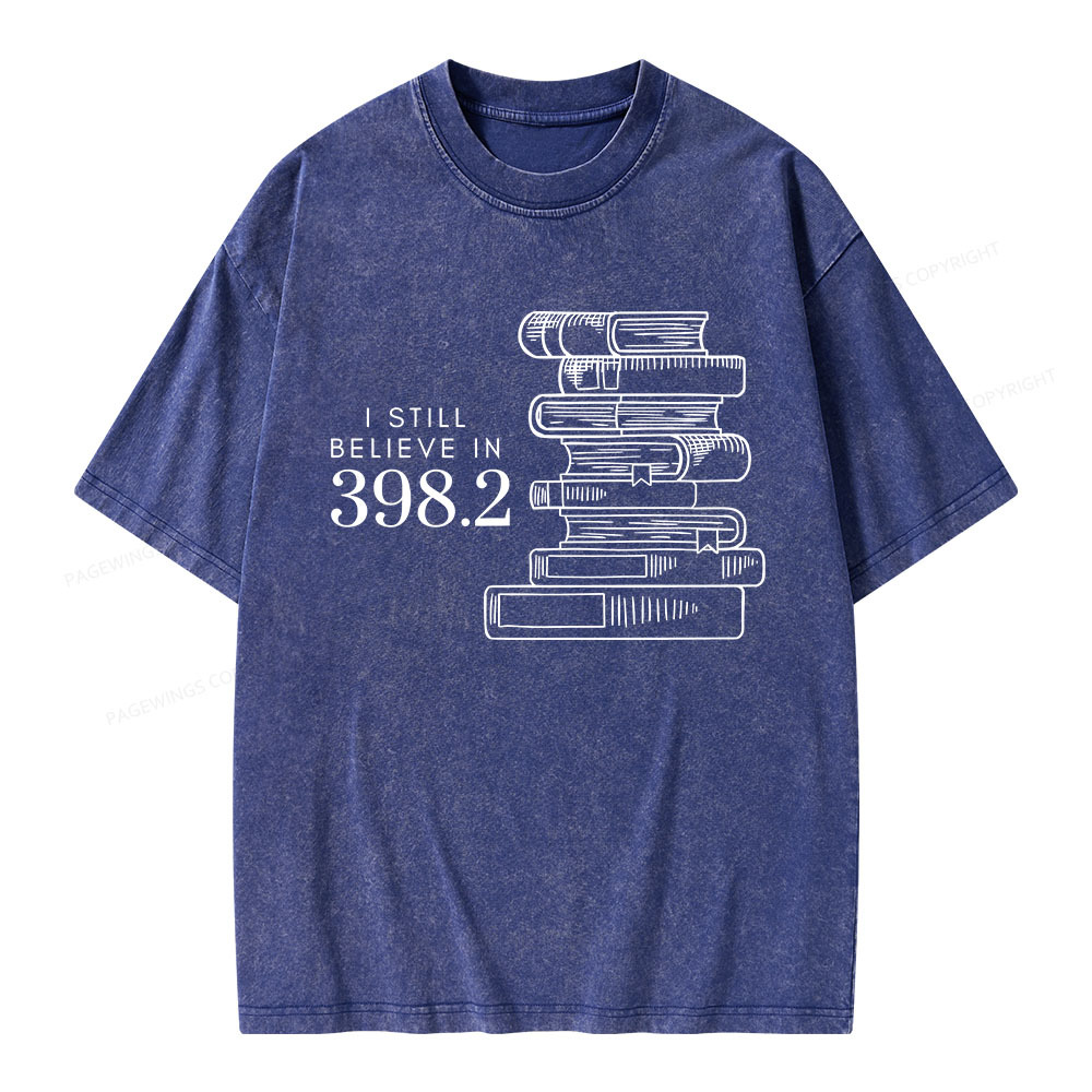 Pagewings I Still Believe In 398.2 Unisex Washed T-shirt