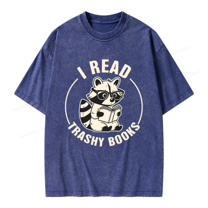 Pagewings I Read Trashy Books Unisex Washed T-shirt