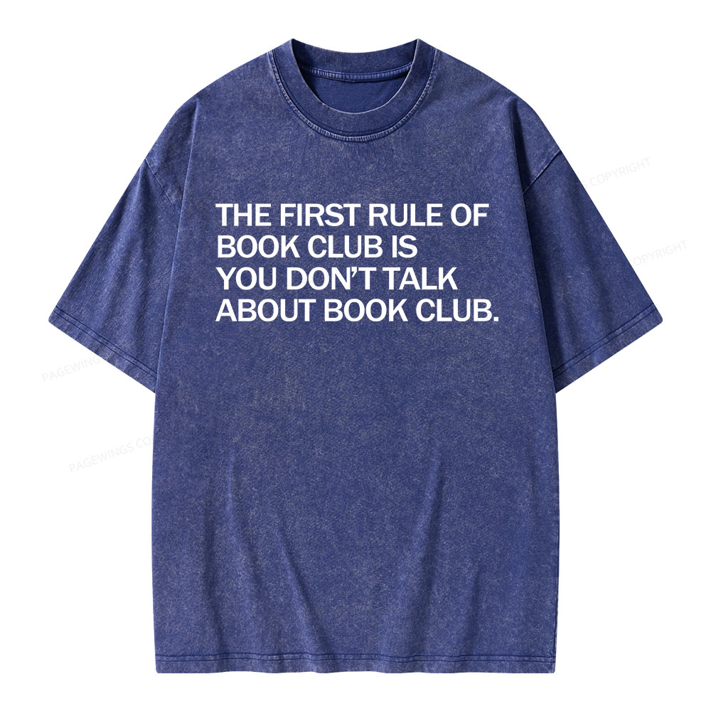 Pagewings Don't Talk About The Book Club Unisex Washed T-shirt