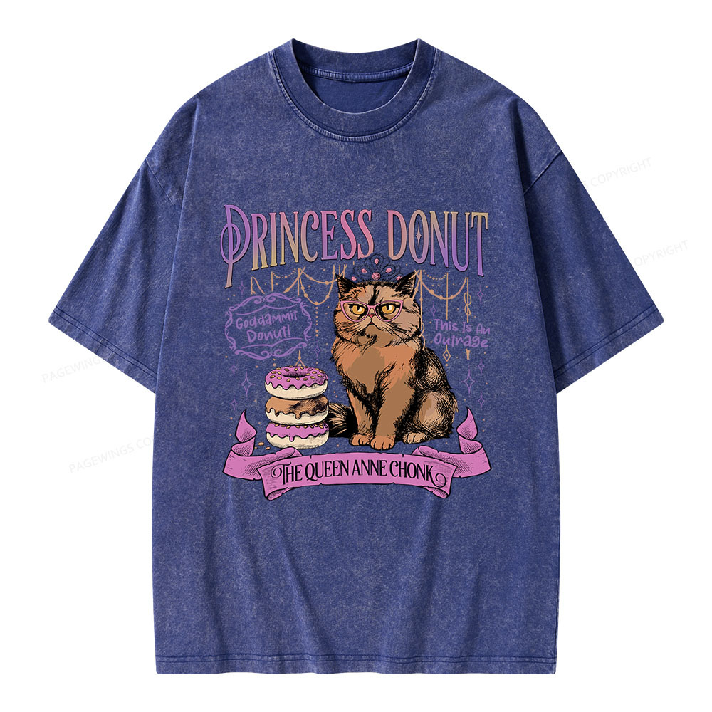 Pagewings Princess Donut Unisex Washed T-shirt