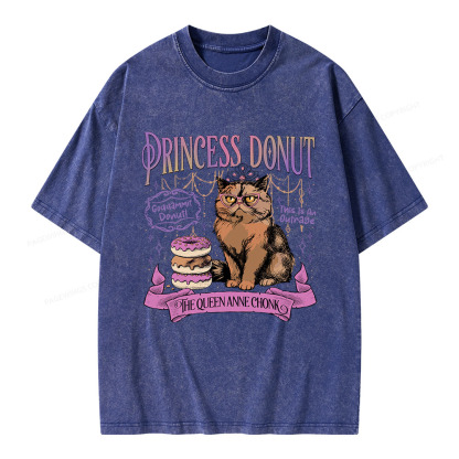 Pagewings Princess Donut Unisex Washed T-shirt