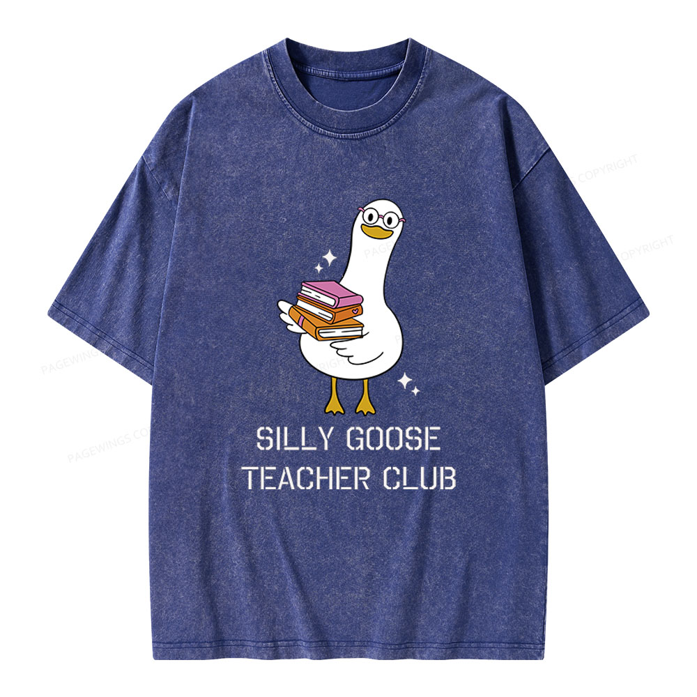 Pagewings Silly Goose Unisex Washed T-shirt
