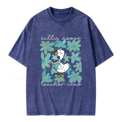 Pagewings Silly Goose Unisex Washed T-shirt