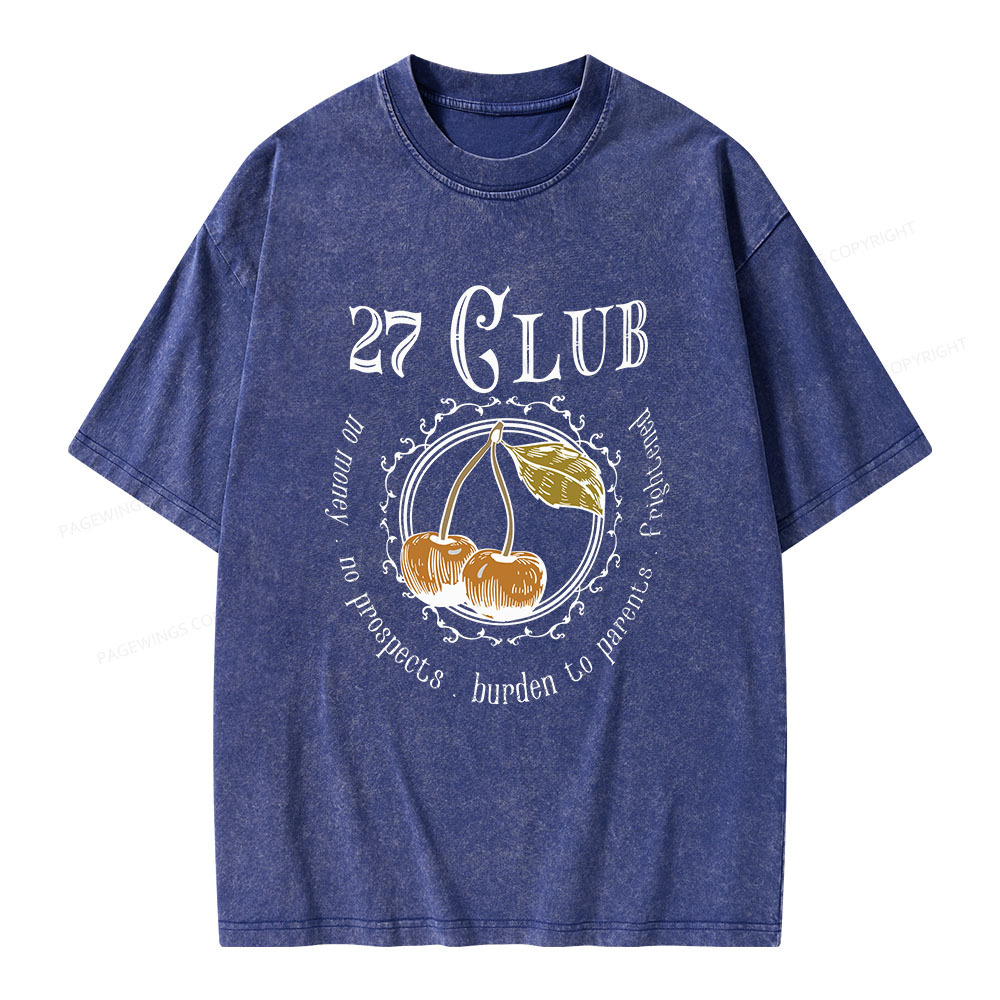 Pagewings 27 Club Unisex Washed T-shirt