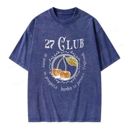 Pagewings 27 Club Unisex Washed T-shirt