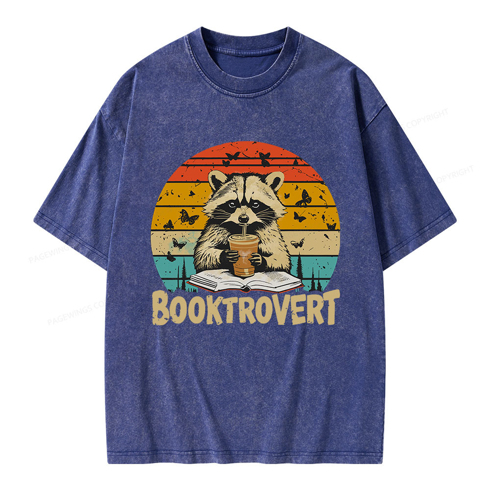 Pagewings Booktrovert Unisex Washed T-shirt