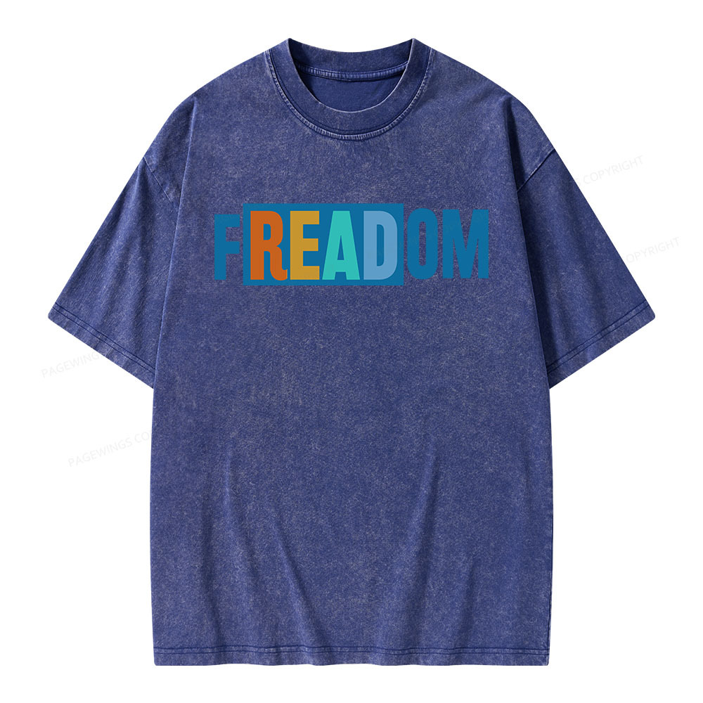 Pagewings Freadom Unisex Washed T-shirt